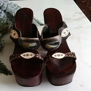 Retro Giuseppe wooden platforms sz.41